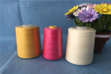 100% Polyester Multi Colored Sewing Thread , Dyed Spun Polyester Thread 