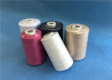 40s/2 Smooth 100 Polyester Sewing Thread For Shoe / Cloth Raw White Or Dyed