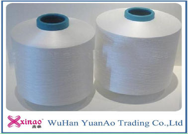 Raw White Polyester Textured Yarn For Knitting / Weaving / Sewing Anti - Pilling